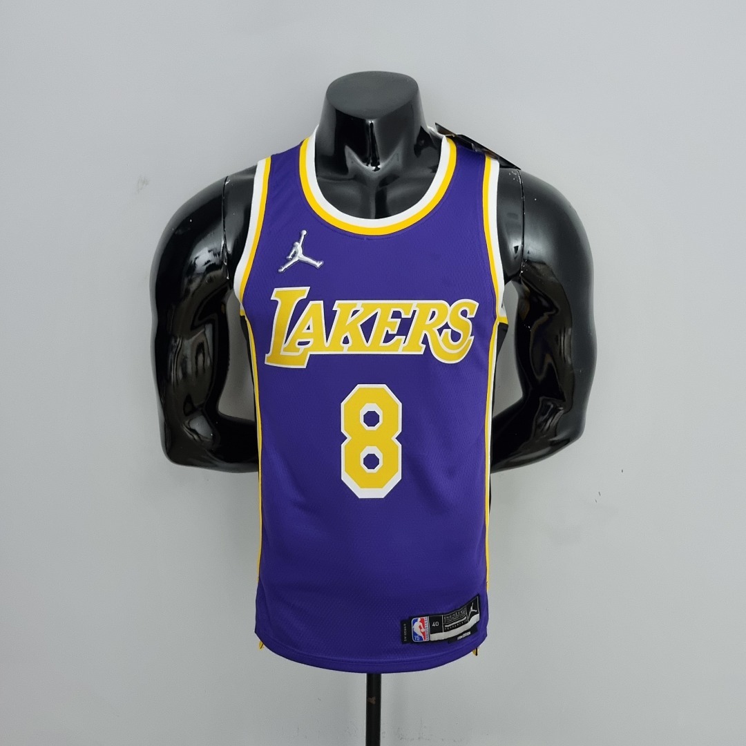 75th Anniversary BRYANT#8 Los Angeles Lakers Jordan Purple NBA Jersey S-XXL