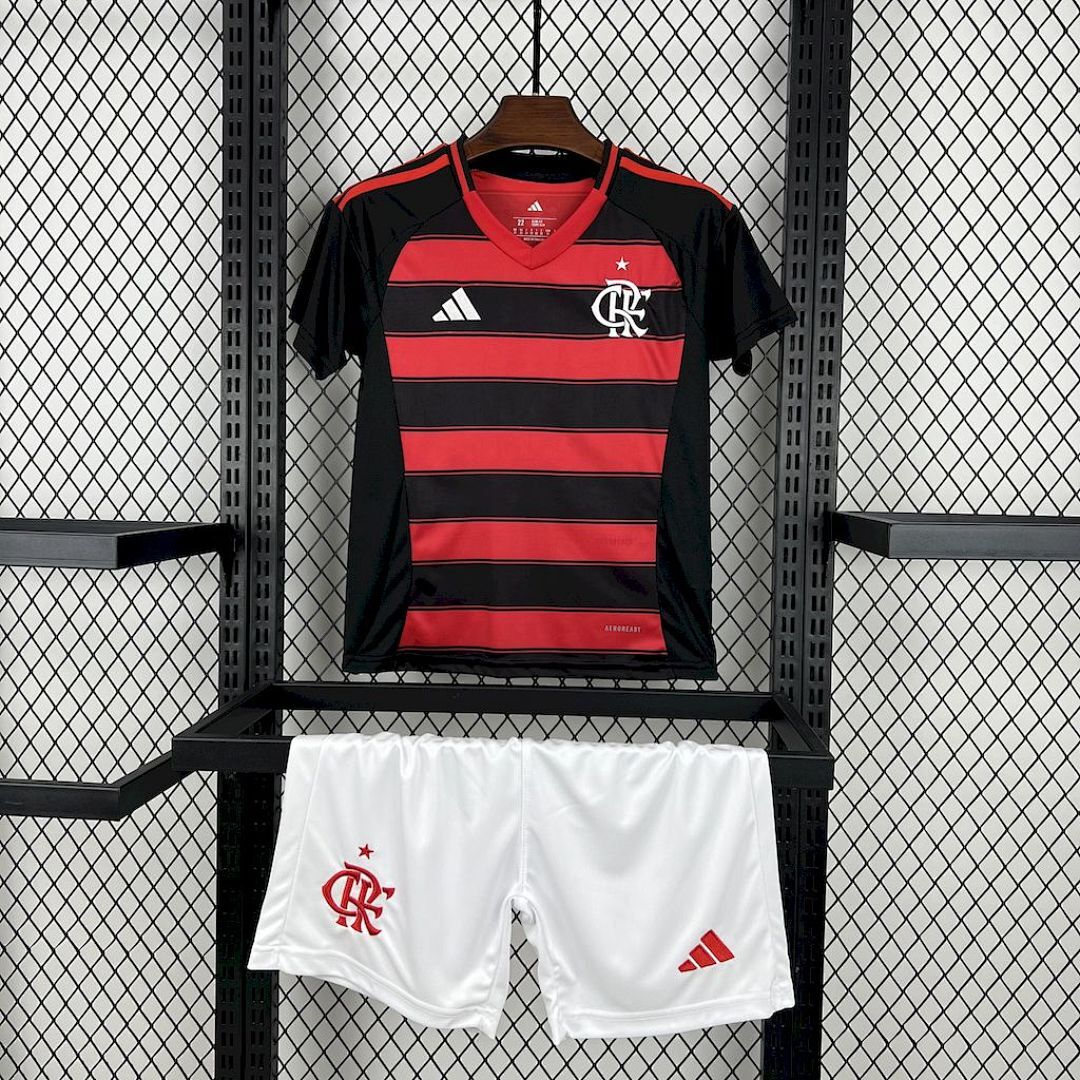 Flamengo 2025/26 Home Kids Kit
