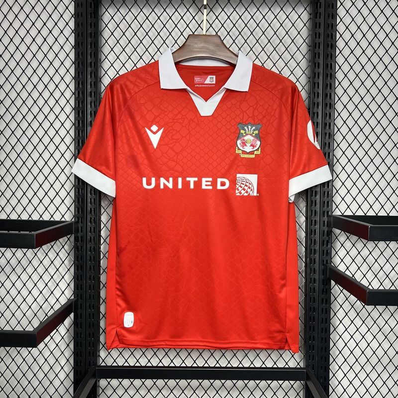 24-25 Wrexham Home Soccer Jerseys Yupoo