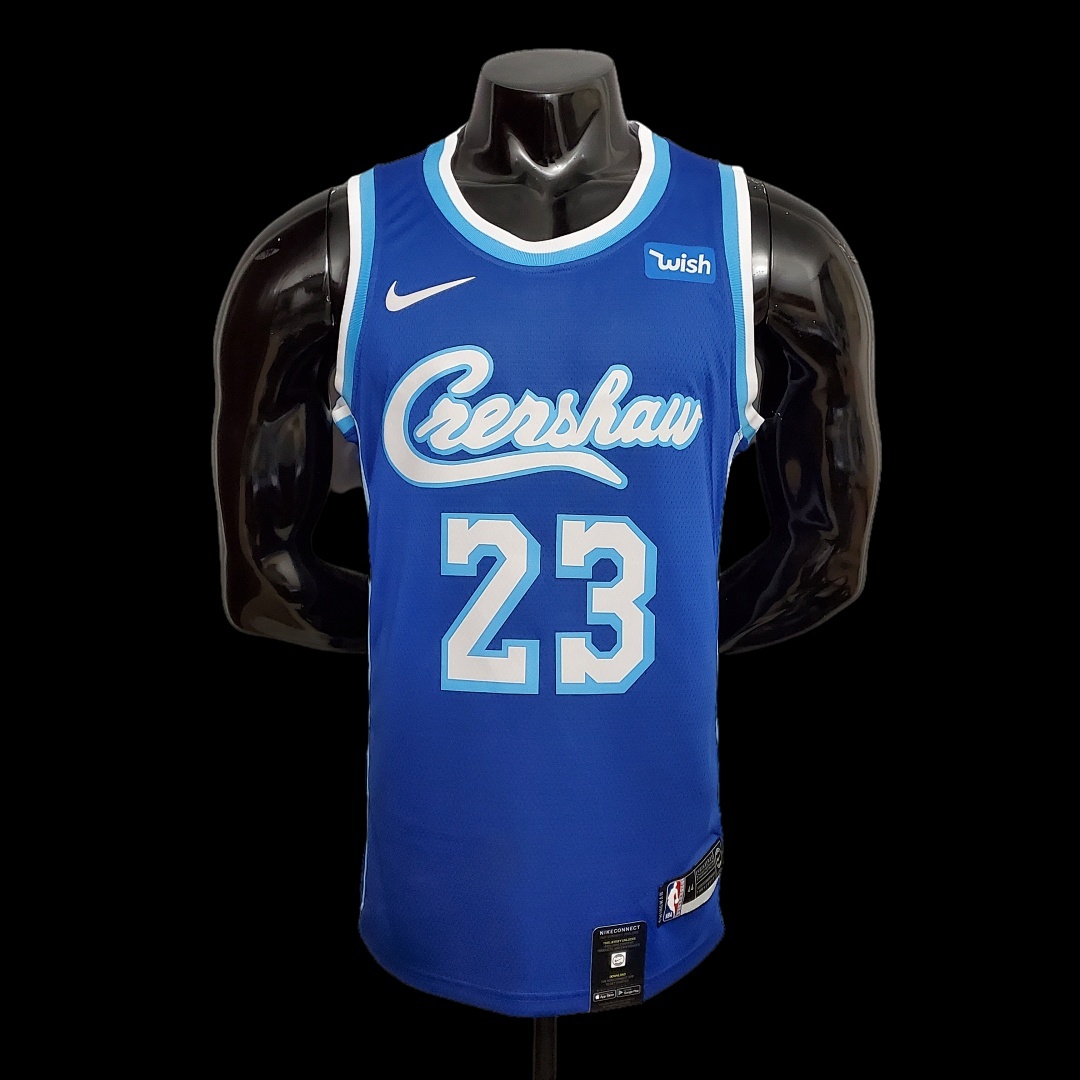 new James #23 Lakers blue NBA jersey Size:XS-XXL Nike connect recognition