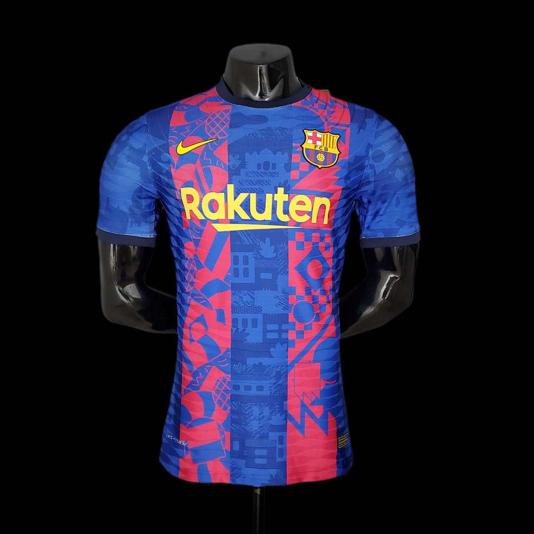 21/22 player version Barcelona Training Suit Red Blue S-XXL