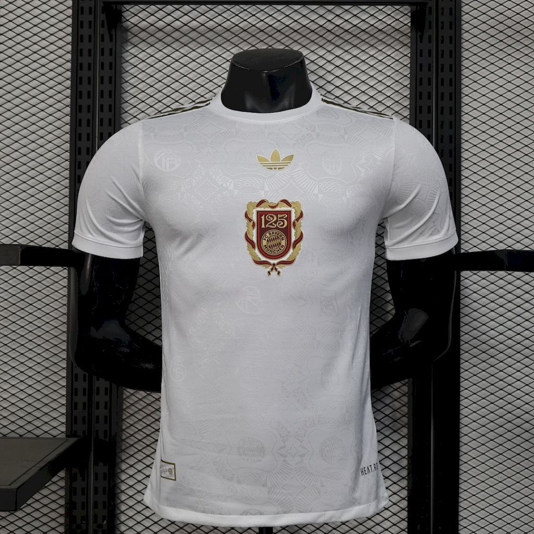 Bayern Munich 2024/25 Anniversary Tee - White Jersey Player Version