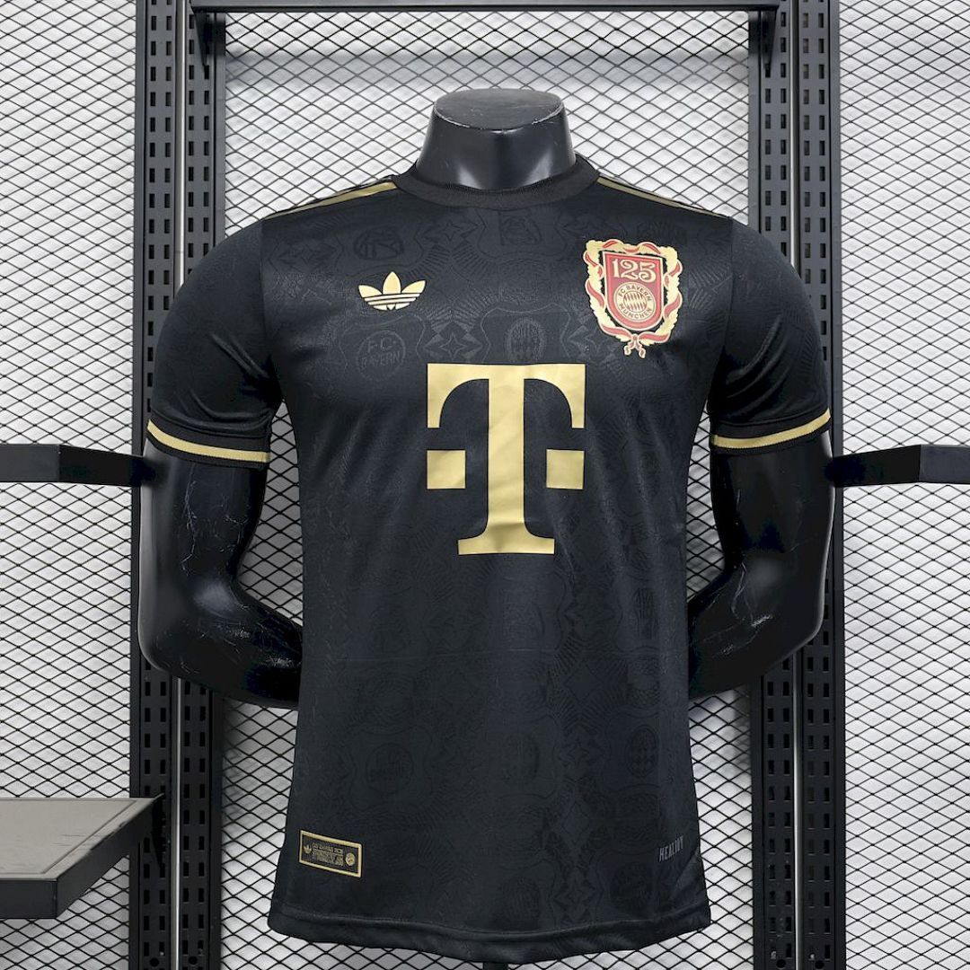 Bayern Munich 2024/25 125 Anniversary Black Jersey Player Version