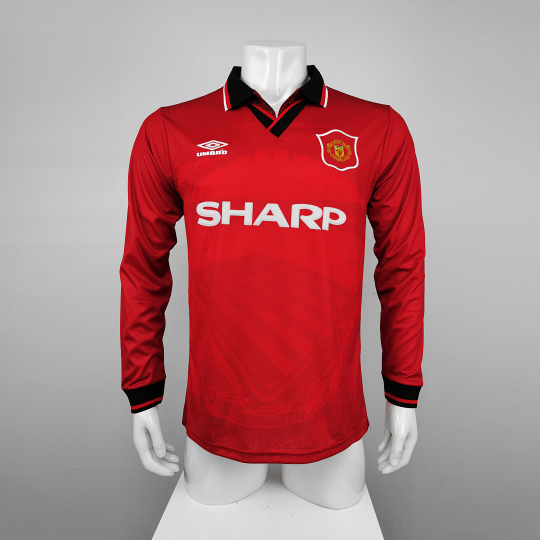 Retro: 94-96 M-u home long sleeve S-2XL