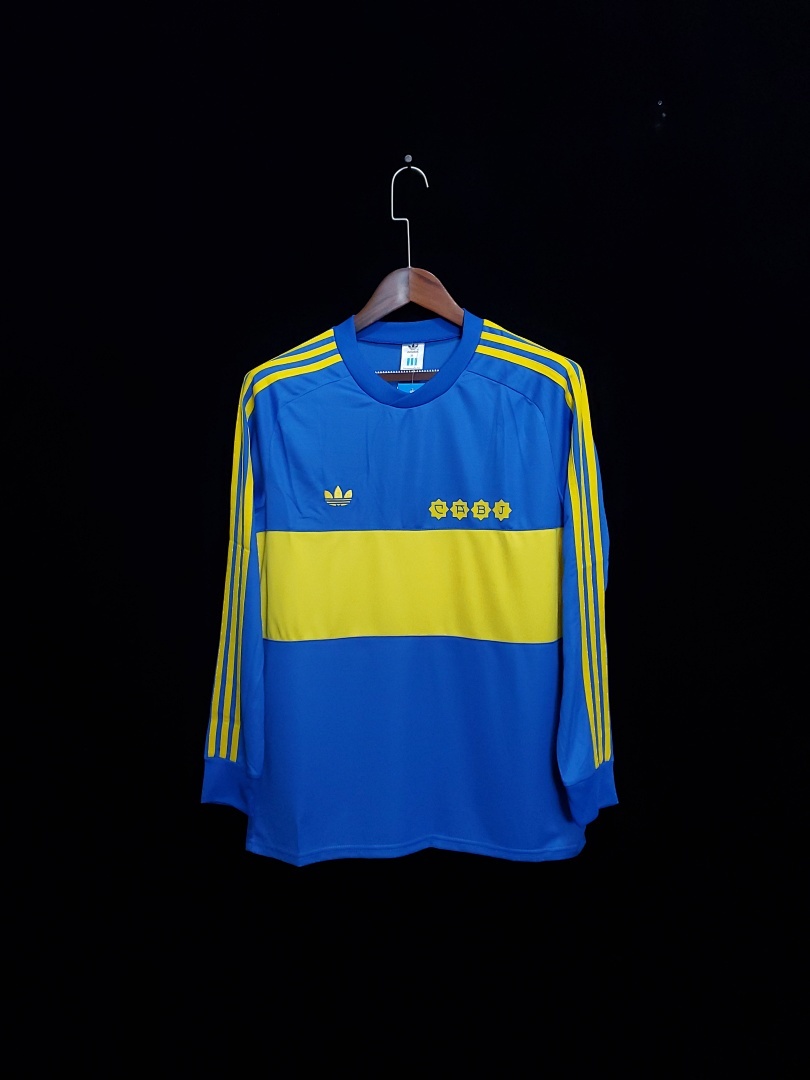 Retro 1981 Boca Juniors home long sleeve S-2XL