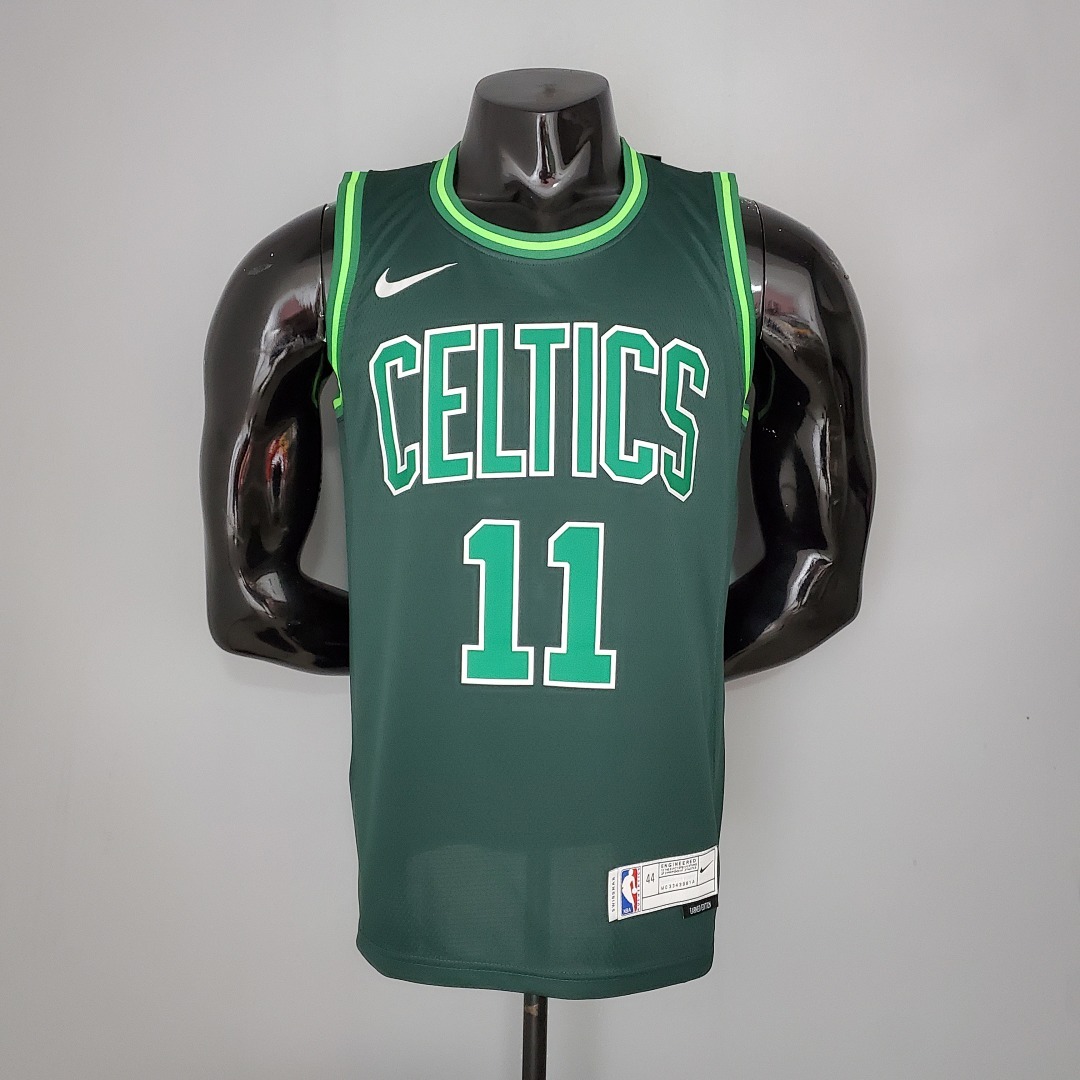 2021 IRVING#11 Celtics Bonus Edition Dark Green NBA Jersey S-XXL