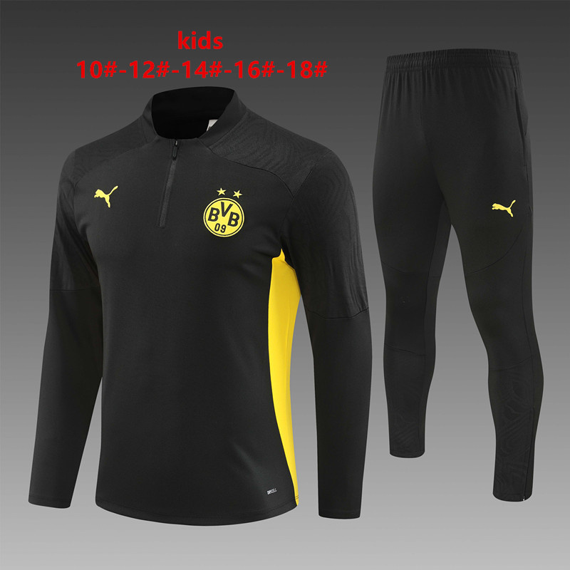 24-25 Dortmund Kids Long Sleeve Training Suit Yupoo