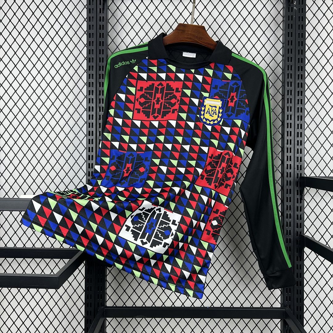 Retro Argentina 1990 Goalkeeper Long Sleeve Jersey