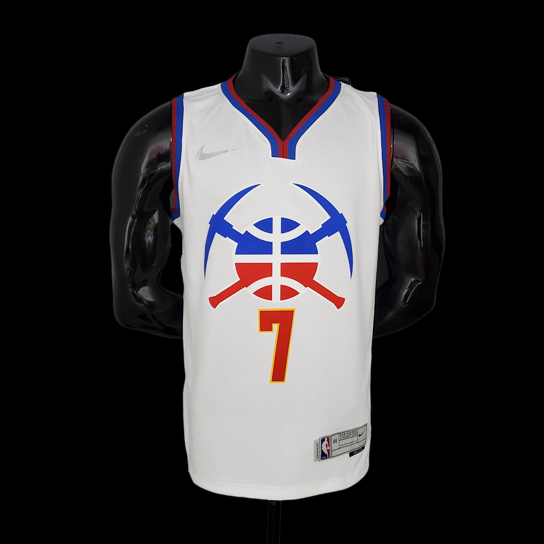 2021 ROY#7 Nuggets Bonus Edition White NBA Jersey S-XXL