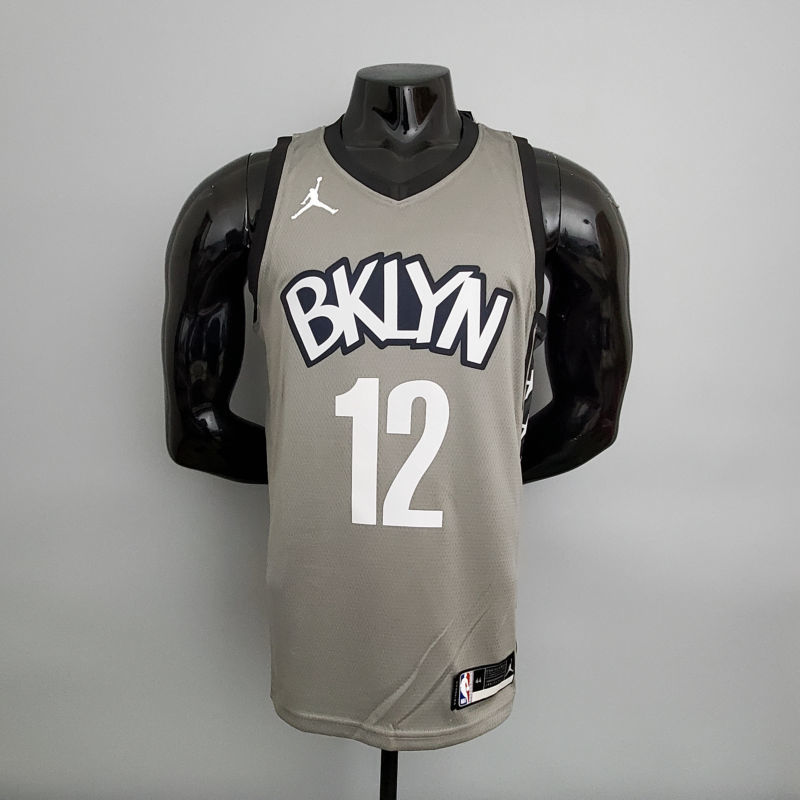 Nets Harris#12 Flyers Grey NBA Jersey S-XXL