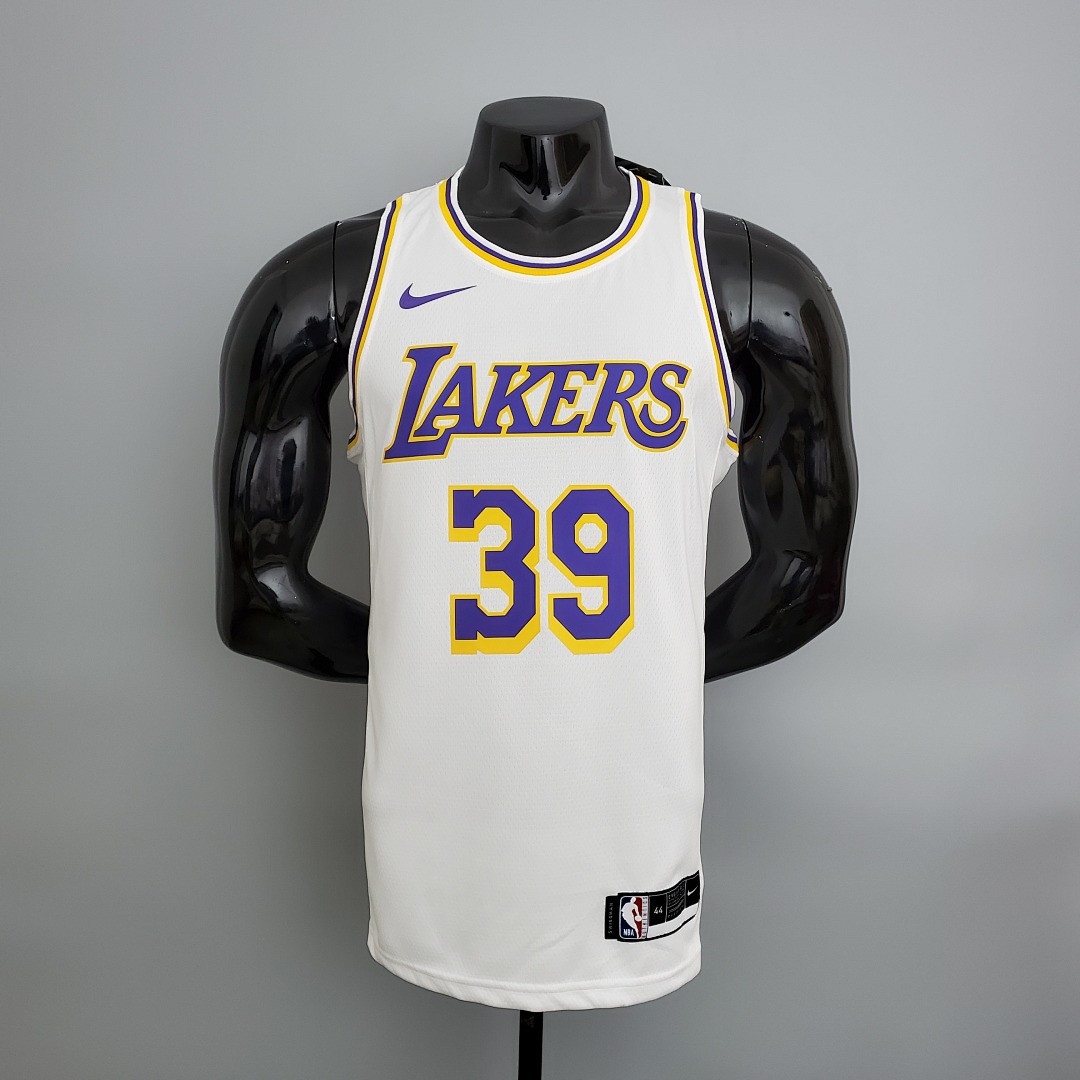 Lakers Howard#39 Crew Neck White NBA Jersey S-XXL