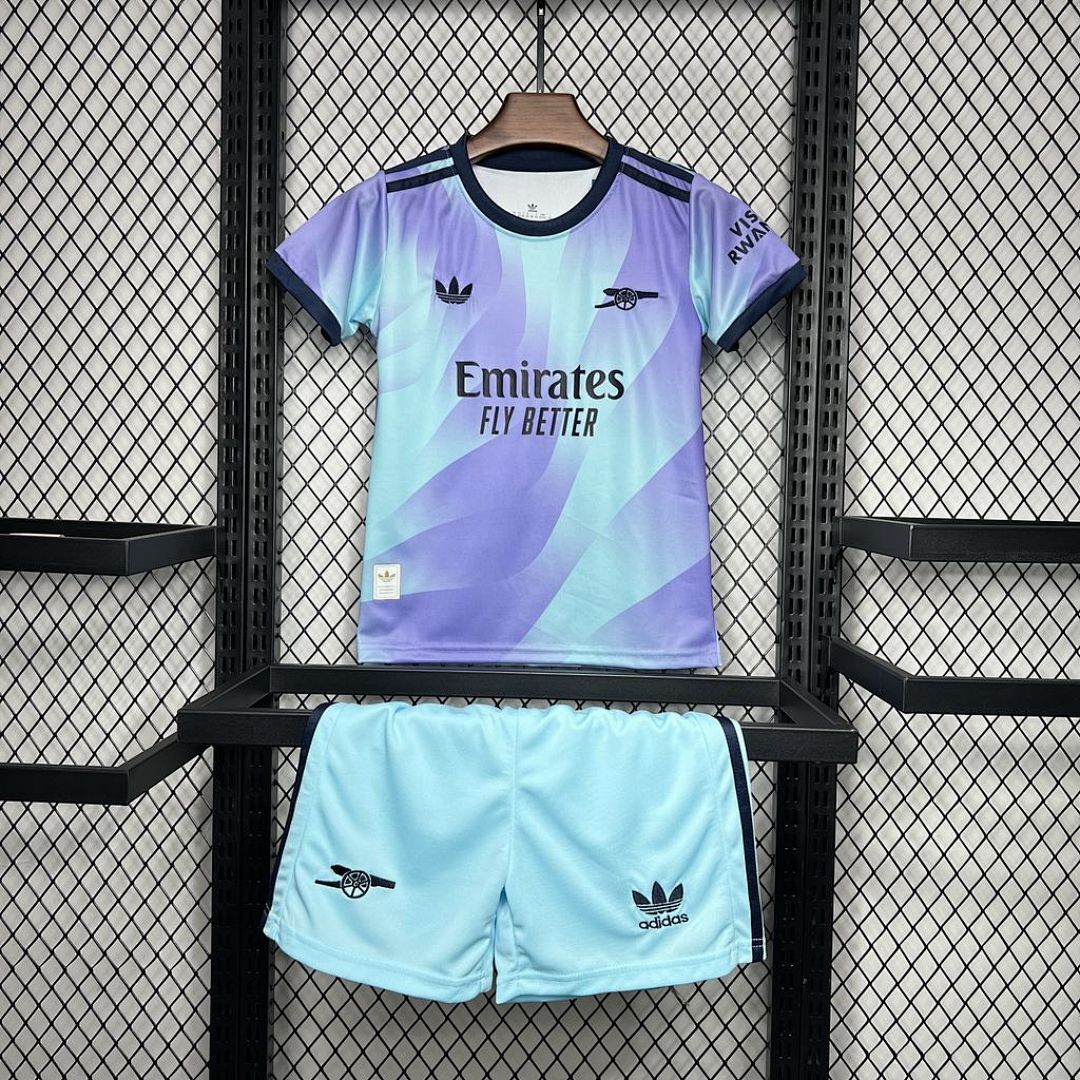 Arsenal 2024/25 Third Away Kids Kit