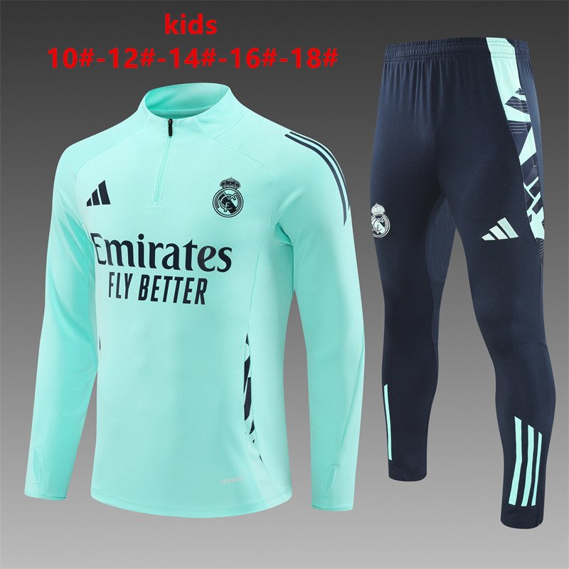 24-25 Real Madrid Kids Long Sleeve Training Suit Yupoo