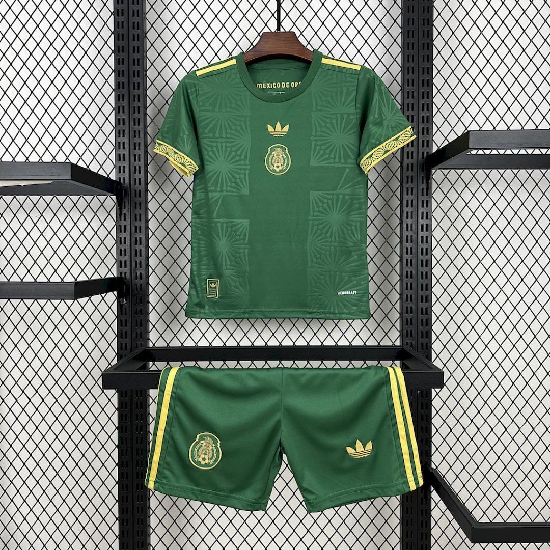 Mexico 2025/26 Gold- Green Kids Kit