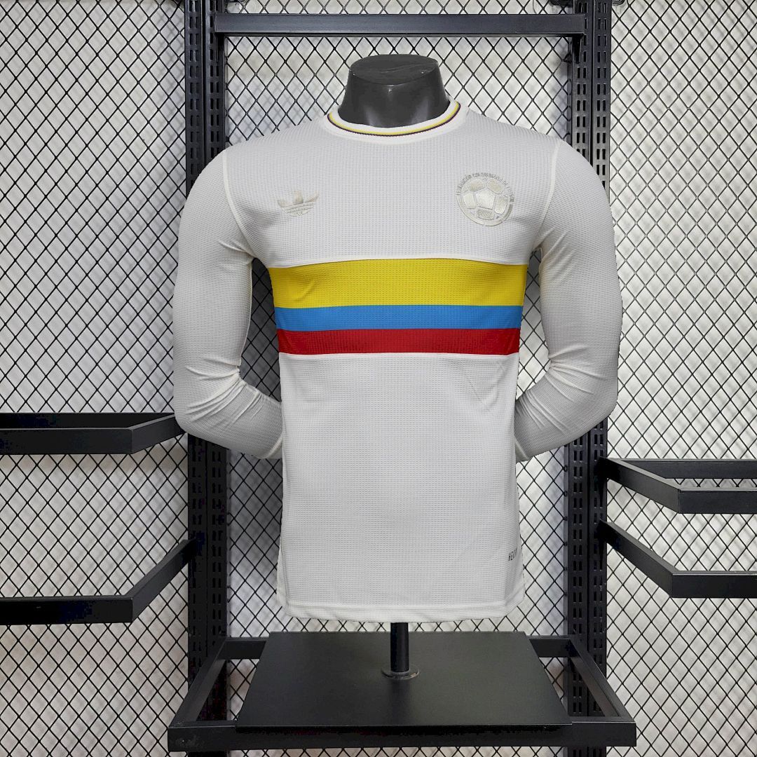Colombia 2024/25 100th Anniversary Long Sleeves Jersey Player Version
