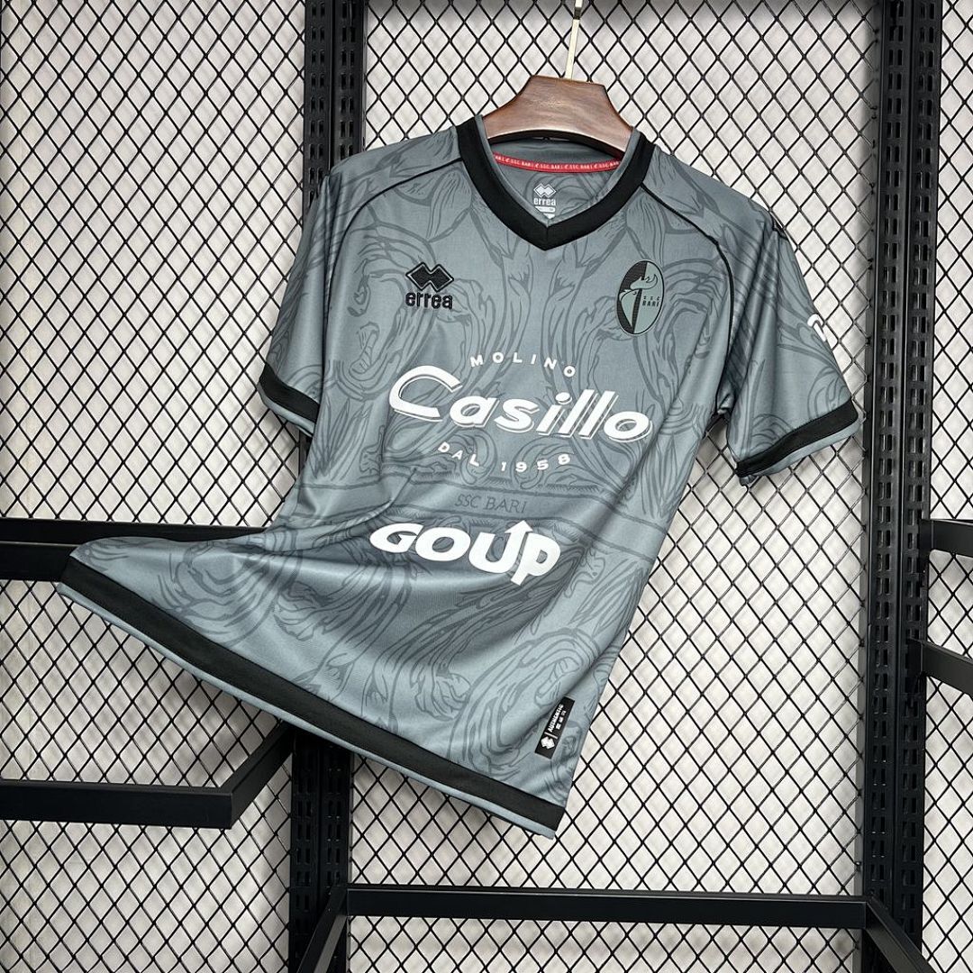 SSC Bari 2024/25 Grey Jersey S-XXL