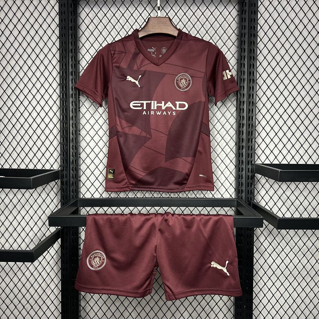 Manchester City 2024/25 Third Away Kids Kit