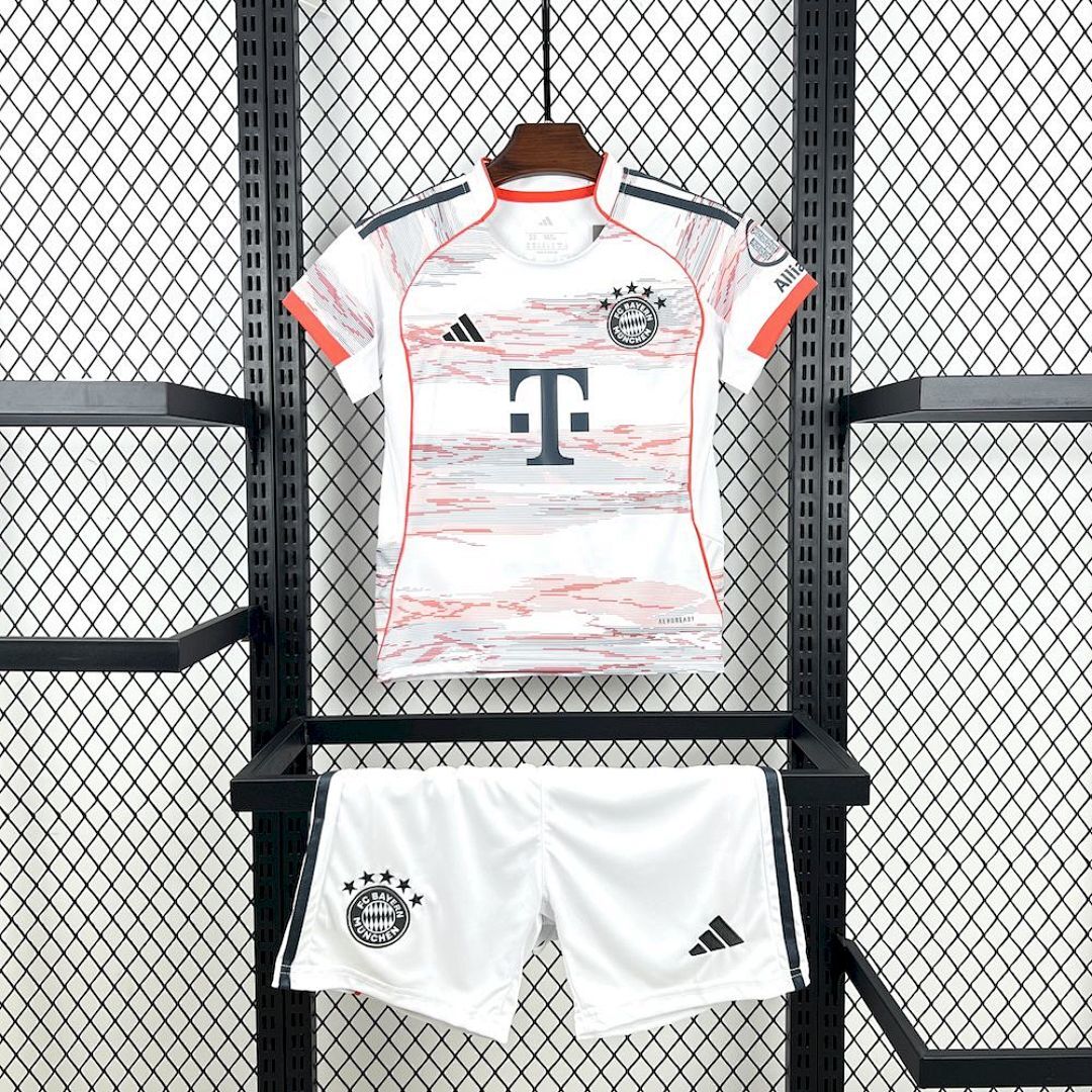 Bayern Munich 2025/26 Away Kids Kit