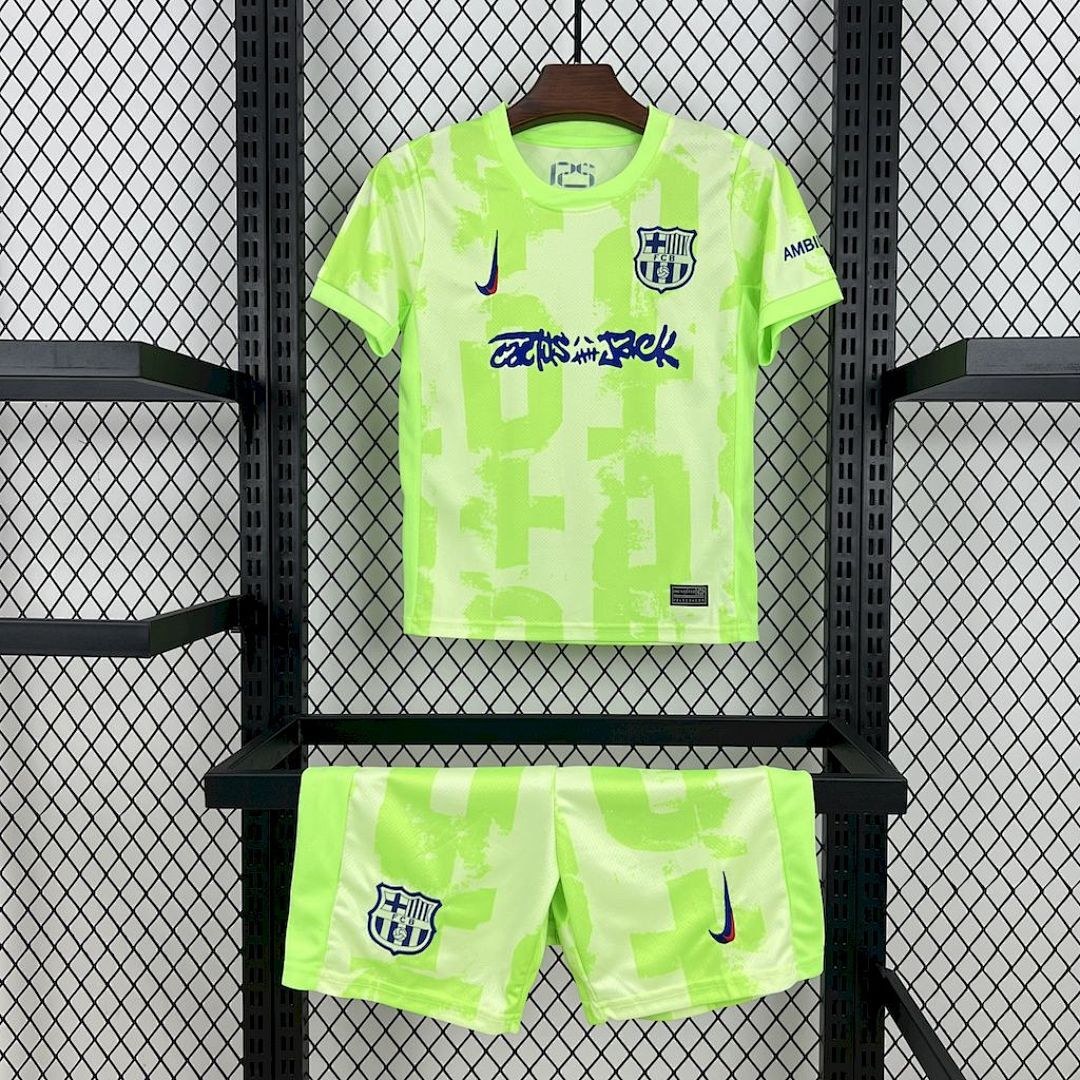 Barcelona 2024/25 Third Travis Scott Edition Kids Kit