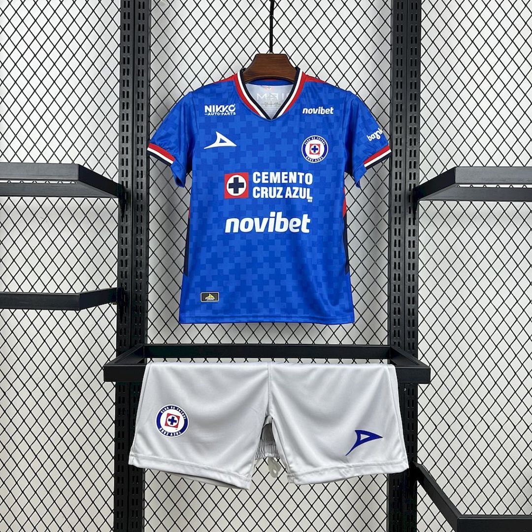 Cruz Azul 2025/26 Home Kids Kit