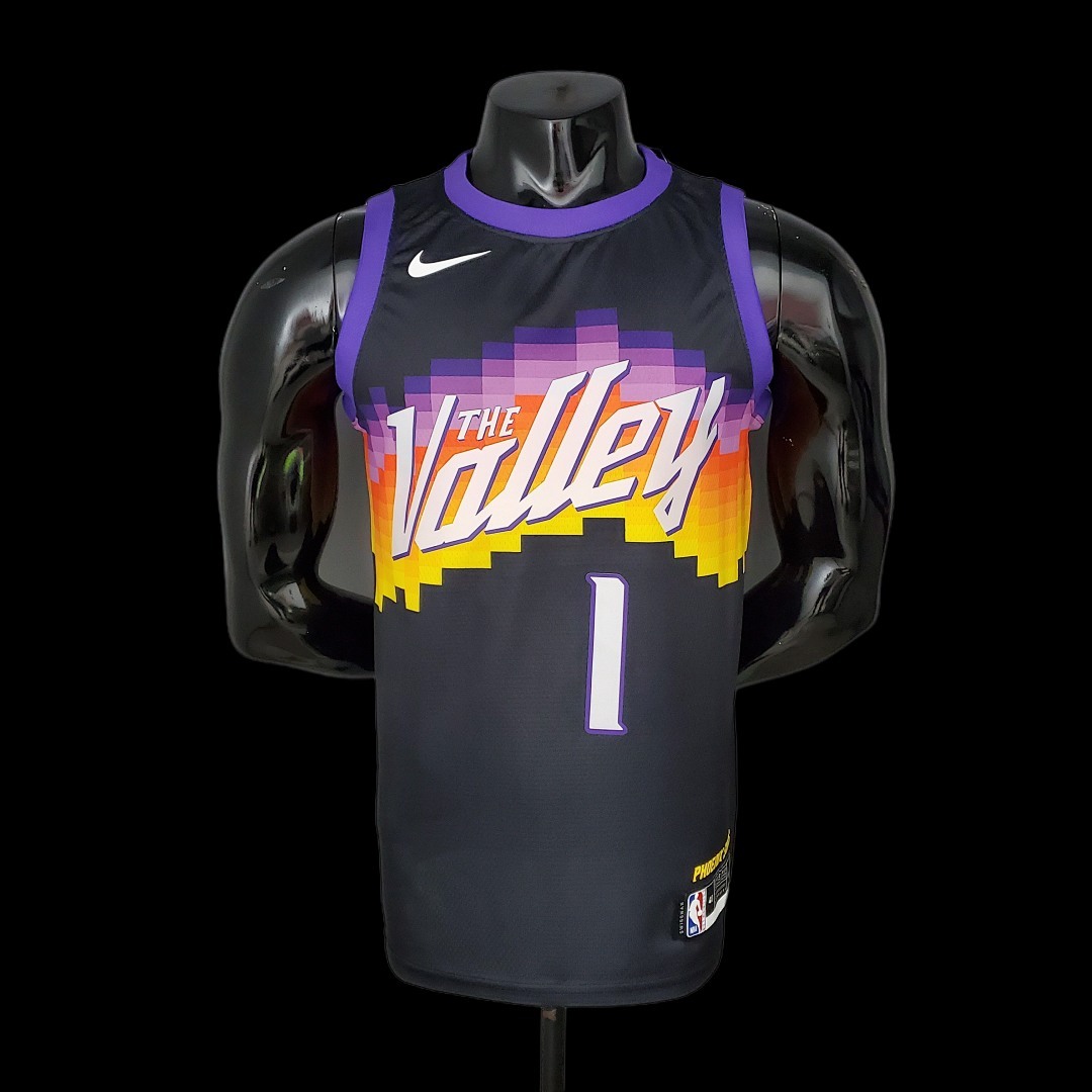 New BOOKER#1 Suns City Edition Black NBA Jersey S-XXL