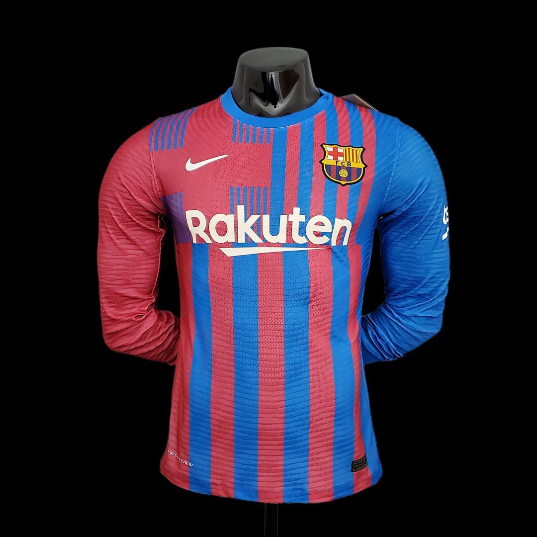 21/22 Player version long sleeve Barcelona home S-XXL