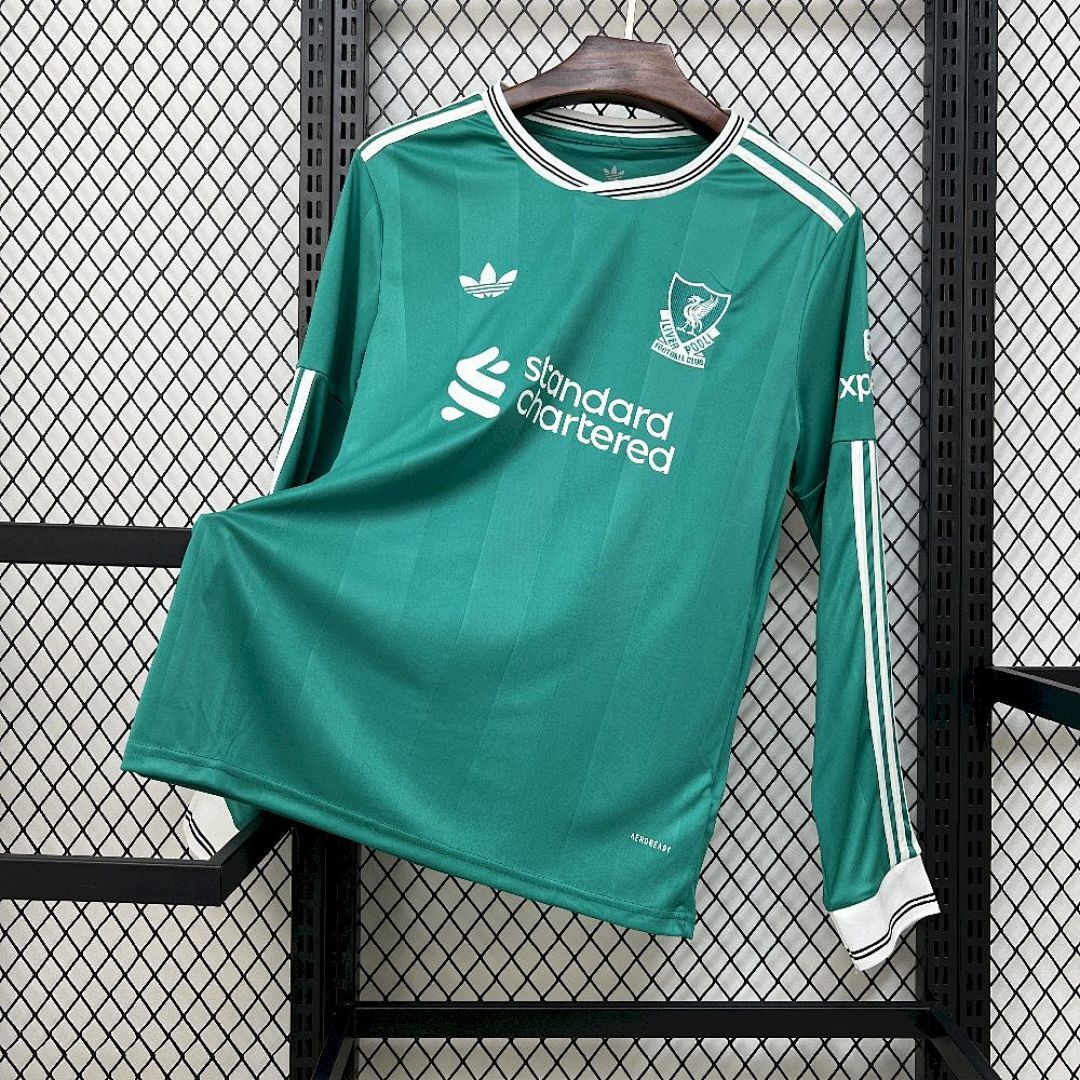 Mens Liverpool 2025/26 Third  Long Sleeve Jersey