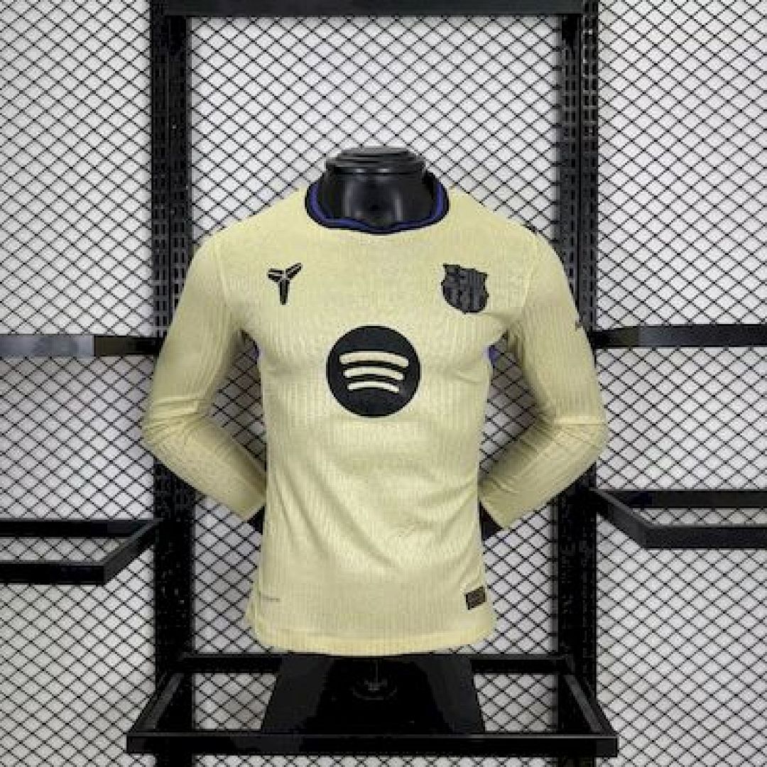 Barcelona 2025/26 Away Long Sleeves Jersey Player Version
