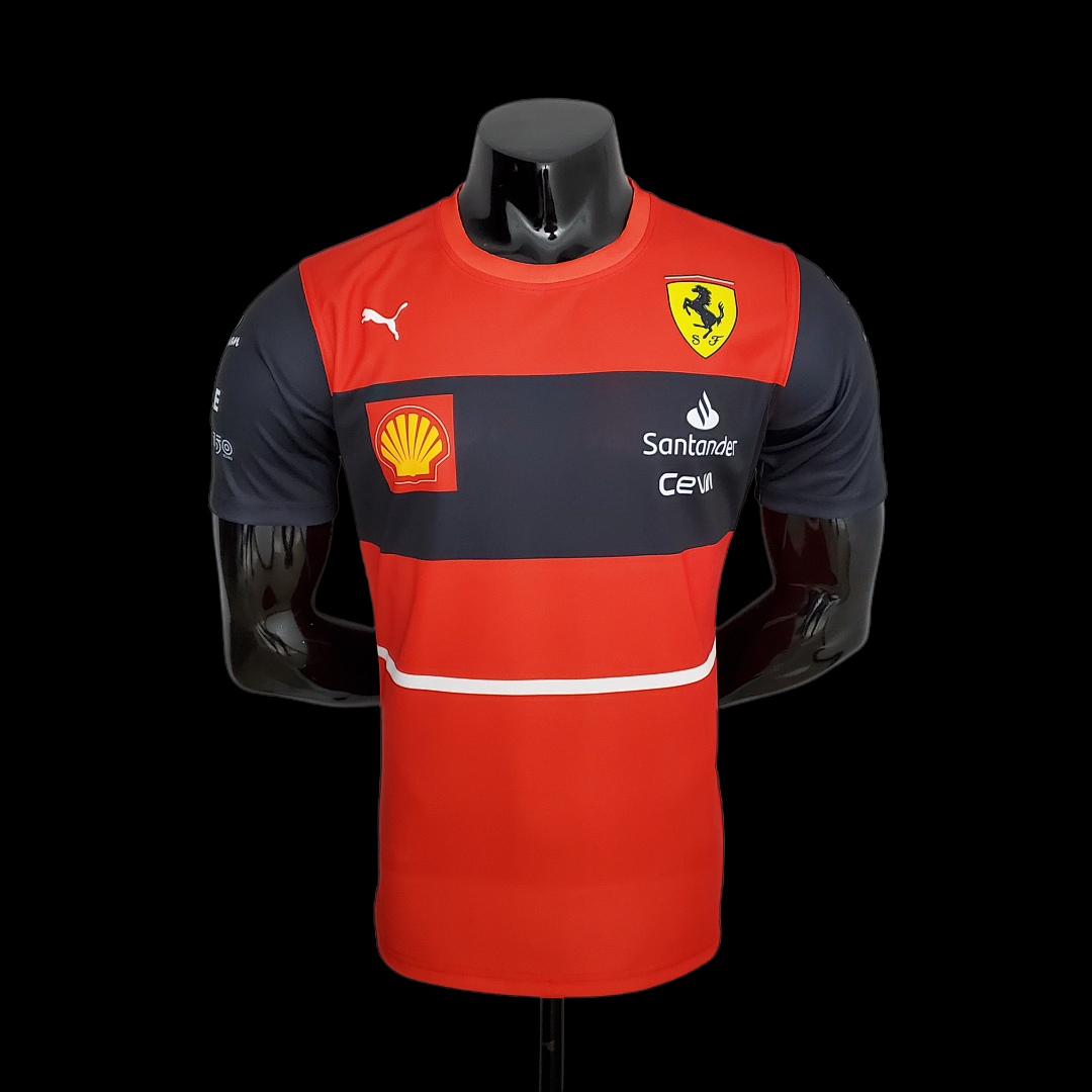 New F1 Formula One; Ferrari racing suit crew neck red S-5XL