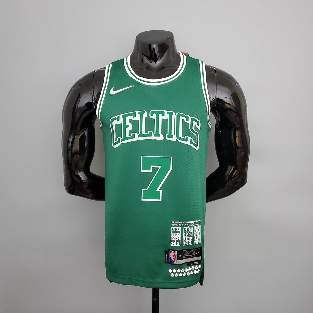 2022 season Brown#7 Teltes City Edition Green NBA Jersey S-XXL