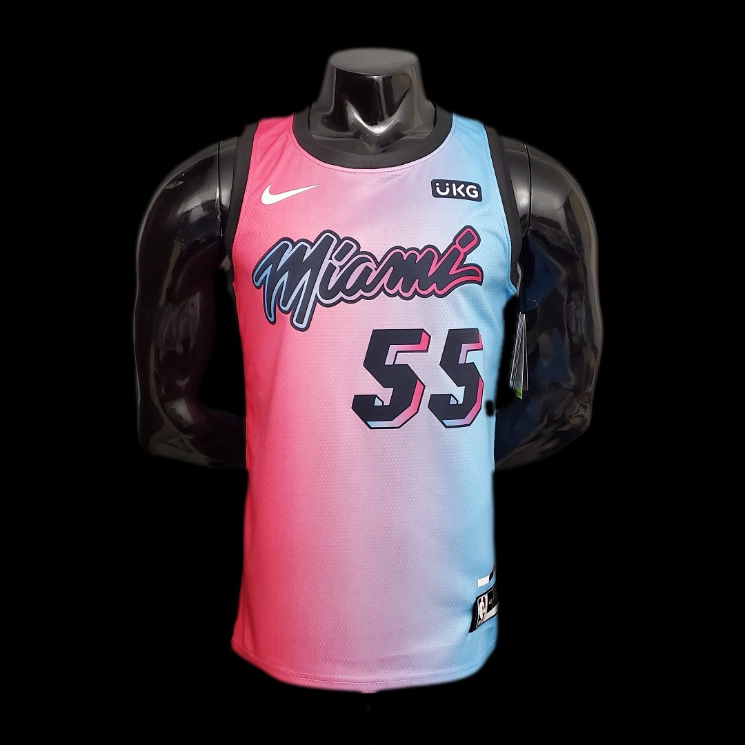 New Miami Heat ROBINSON #55 City Edition Pink Blue Gradient Color S-XXL (support customization)
