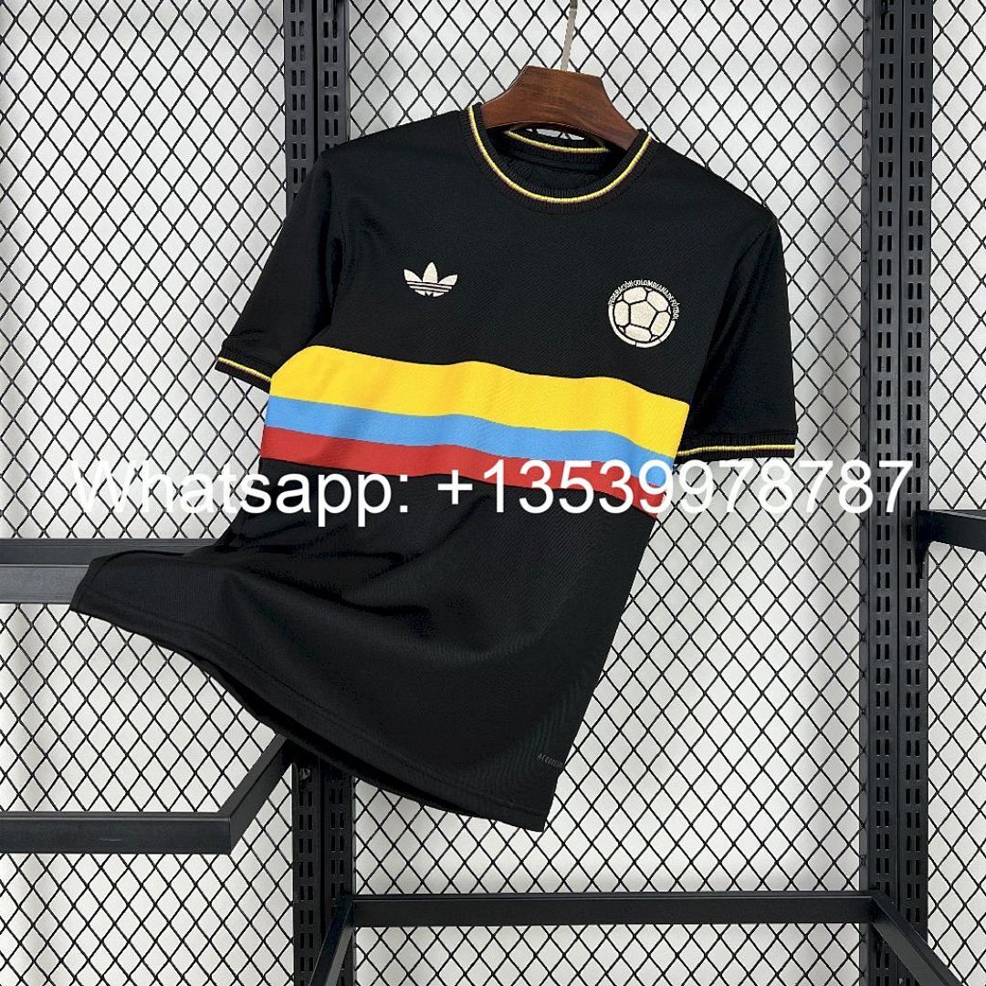 Colombia 2024/25 100th Black Anniversary Jersey