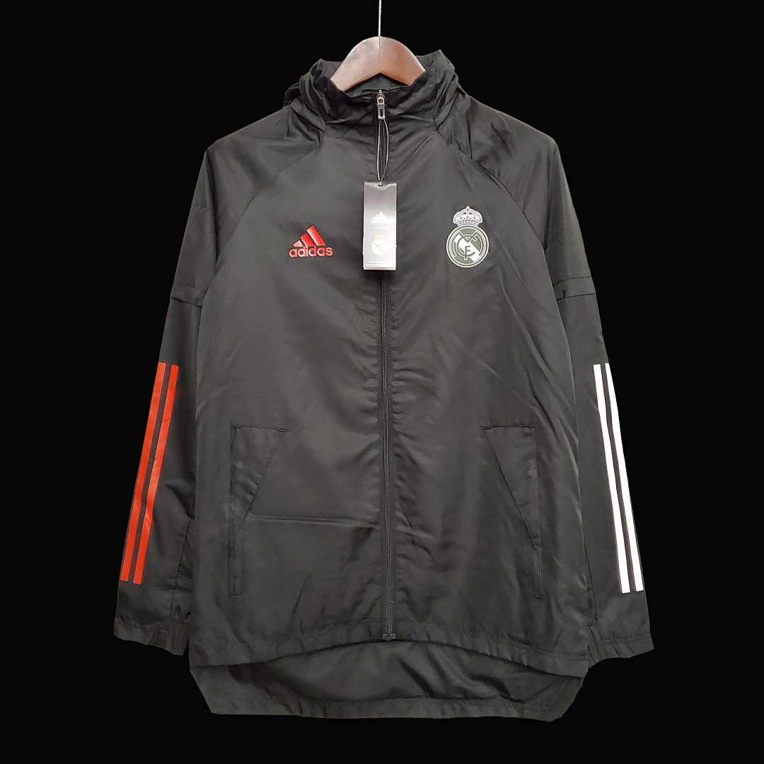 Windbreaker Real Madrid black/white red edge S-XXL