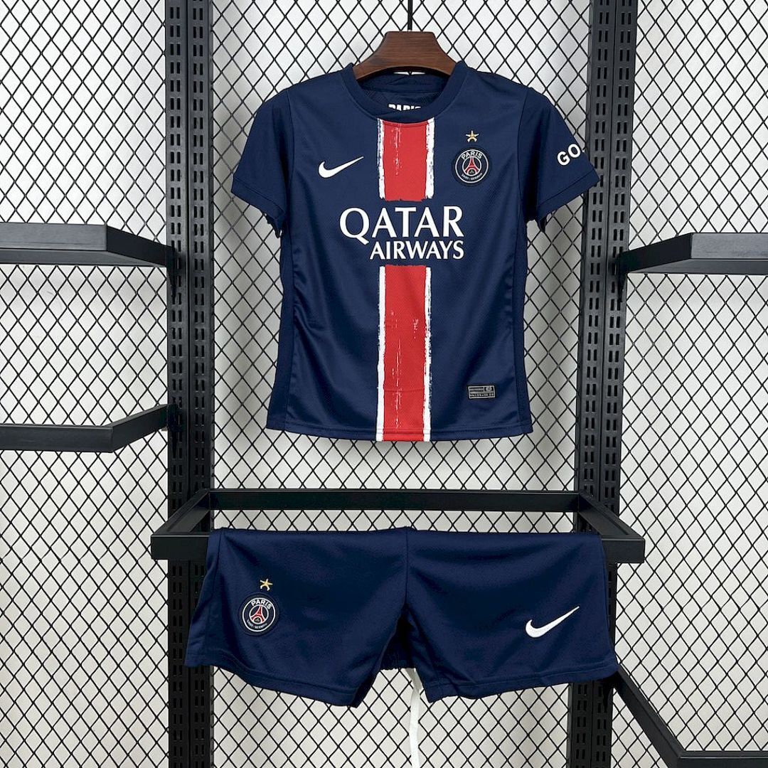 Paris Saint-Germain 2024/25 Home Kids Kit (with stars)
