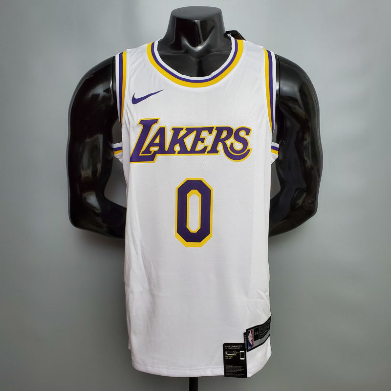 KUZMA #0 Lakers Round neck white NBA jersey Size XS-XXL