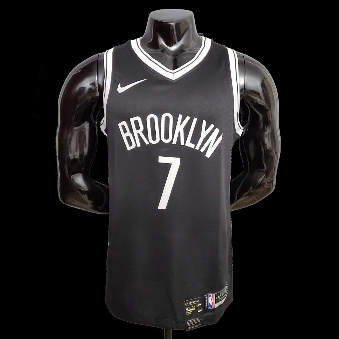 Durant #7 Brooklyn Nets black NBA jersey SizeXS-XXL Nike connect recognition