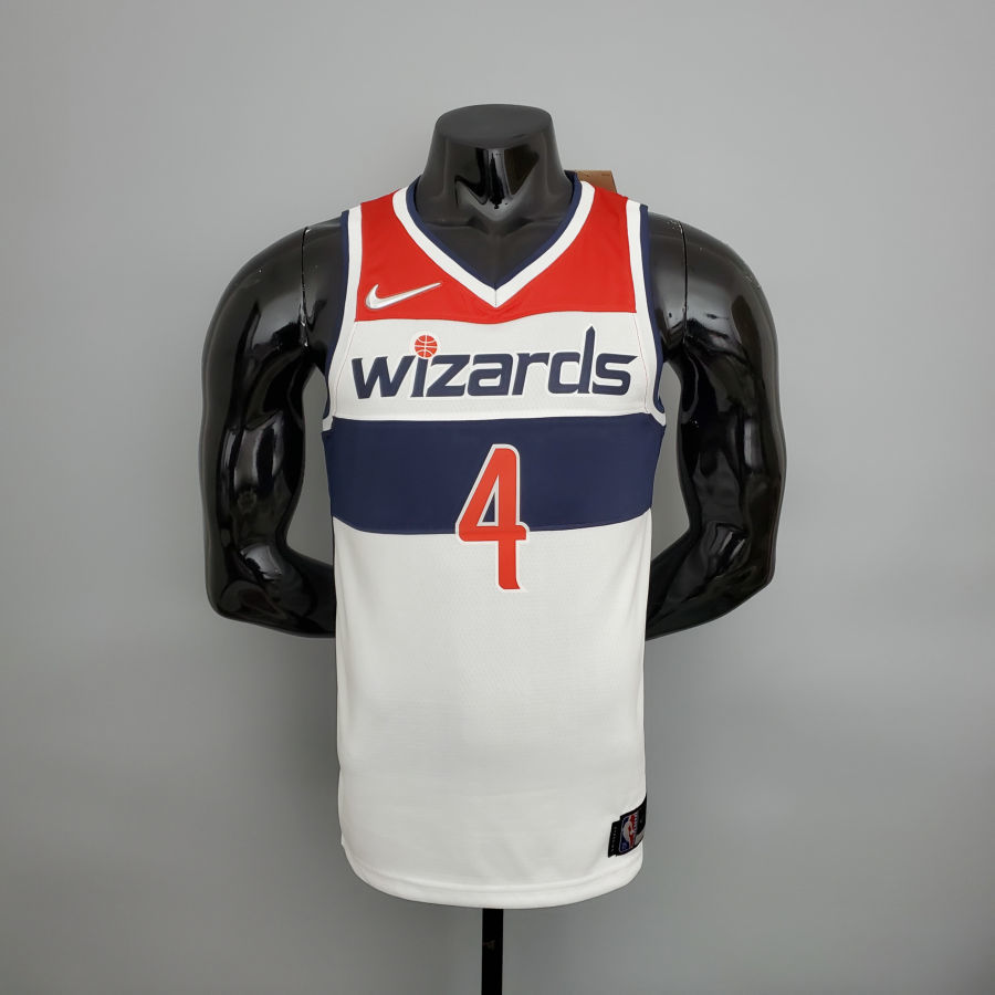 75th Anniversary wesbrook#4 Wizards Black Red White NBA Jersey S-XXL