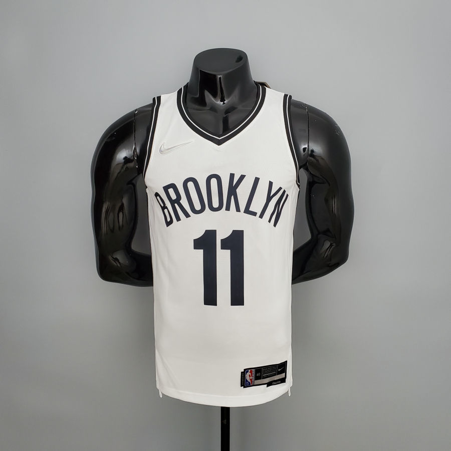 75th Anniversary IRVING#11 Nets White NBA Jersey S-XXL