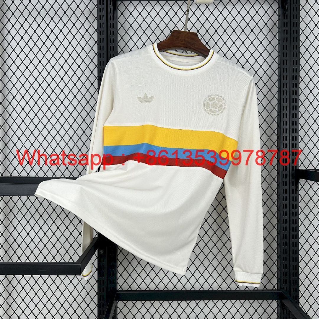Colombia 2024/25 100th Anniversary Long Sleeves Jersey