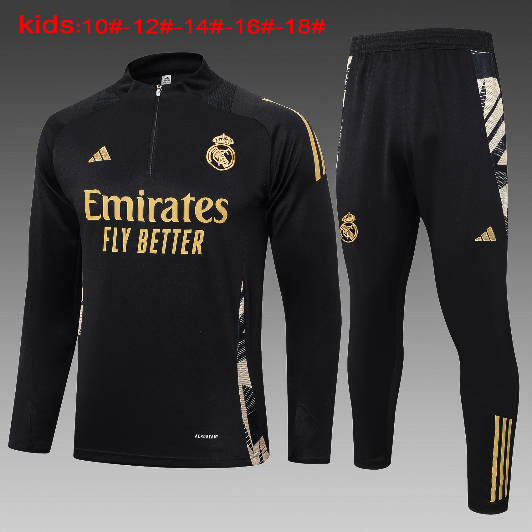 24-25 Real Madrid Kids Long Sleeve Training Suit Yupoo