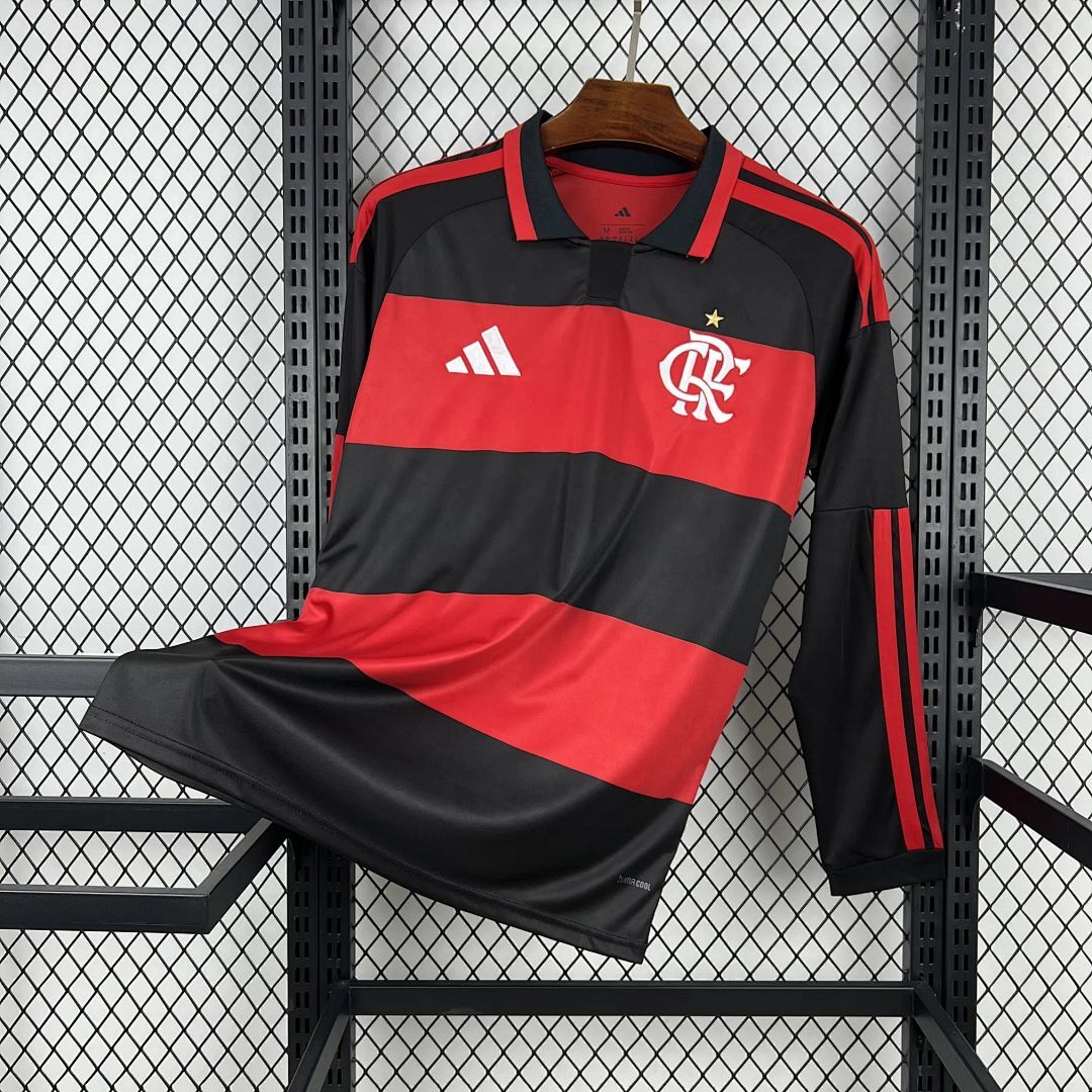 Mens Flamengo 2026/27 Home Long Sleeve Jersey