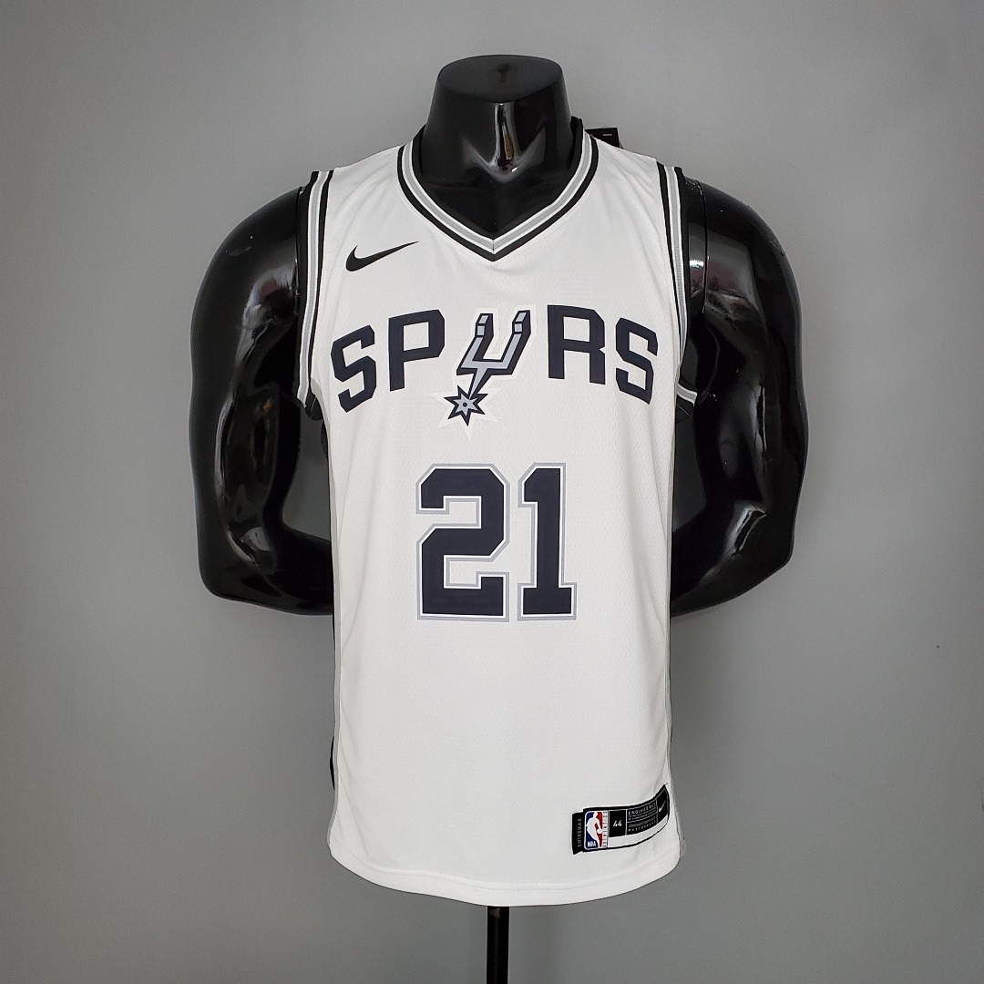 DUNCAN#21 Spurs White NBA Jersey S-XXL