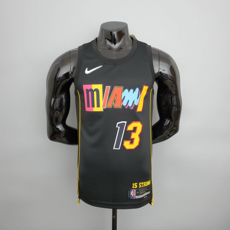 2022 Season Adebay #13 Heat City Edition Black NBA Jersey S-XXL