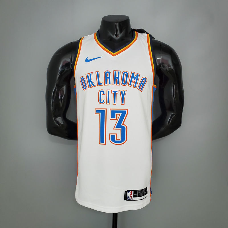 HARDEN#13 Thunder White NBA Jersey S-XXL