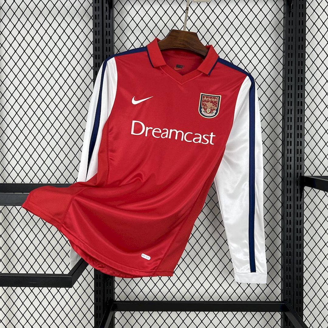 Arsenal 2000/01 Home Long Sleeves Retro Jersey