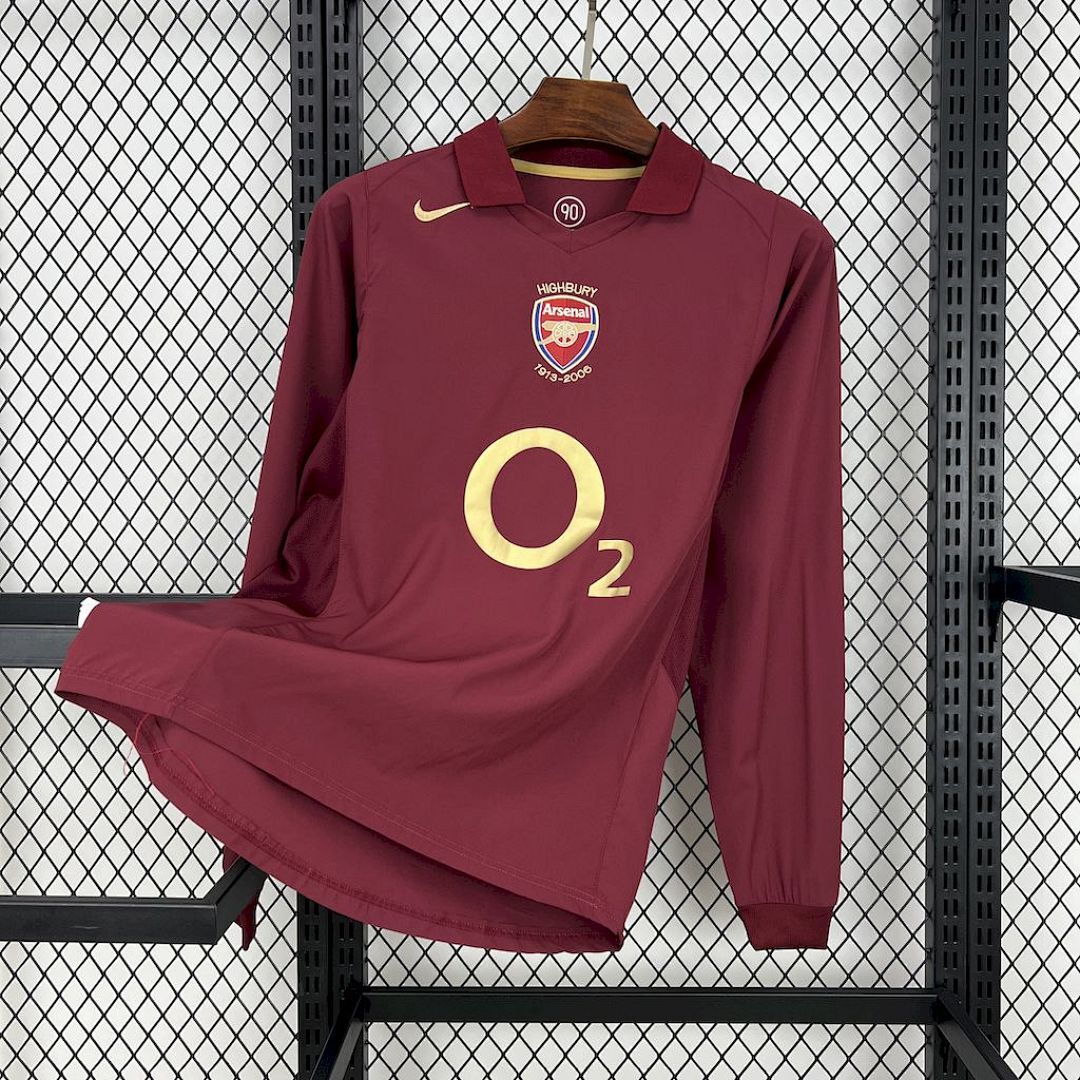 Arsenal 2005/06 Home Long Sleeves Retro Jersey