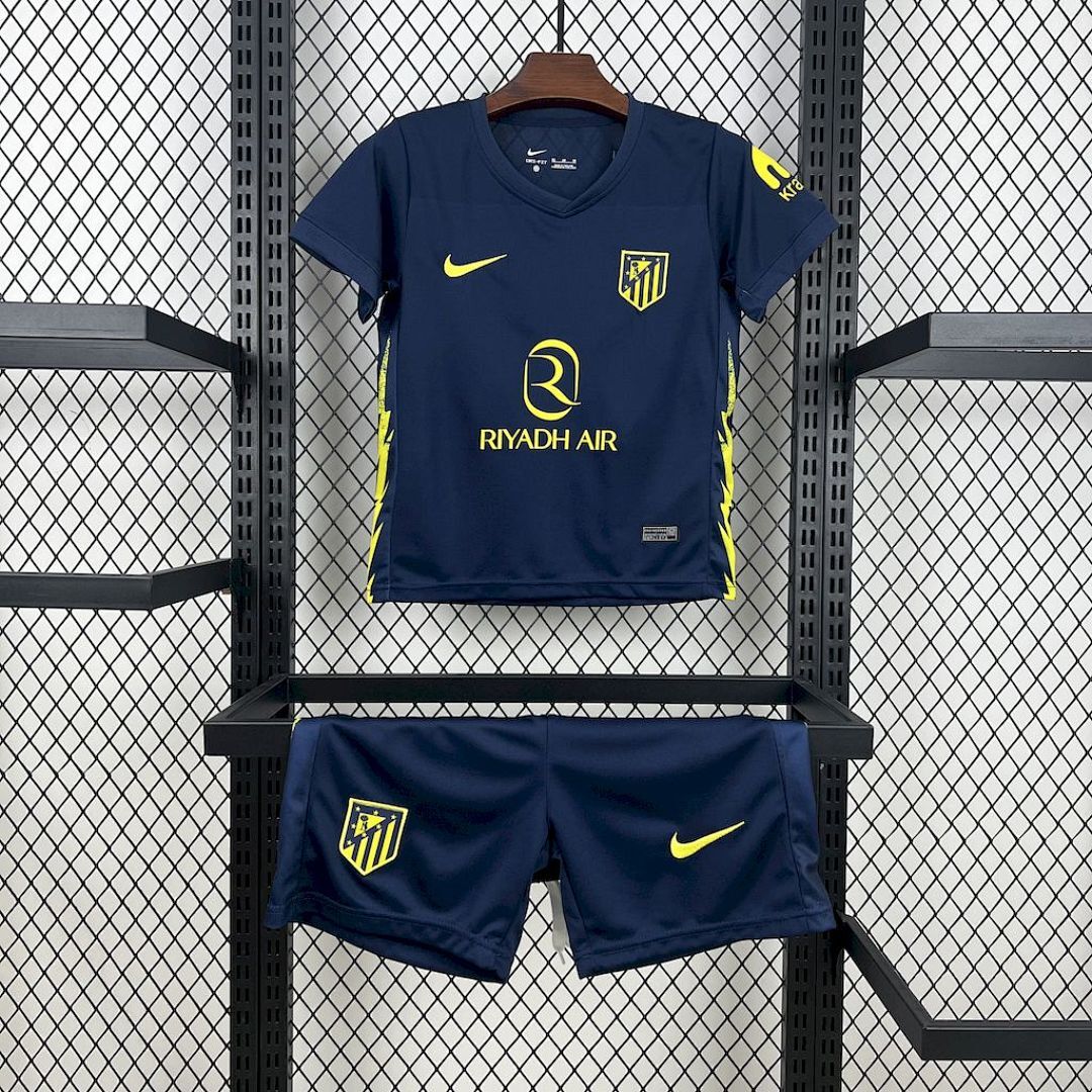 Atletico Madrid 2025/26 Away Kids Kit