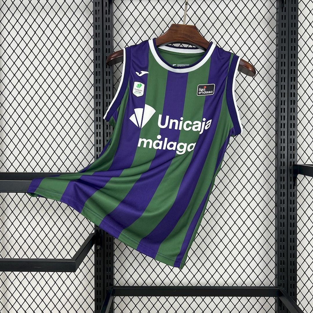 Malaga Baloncesto 2024/25 Home basketball Jersey S-XXL