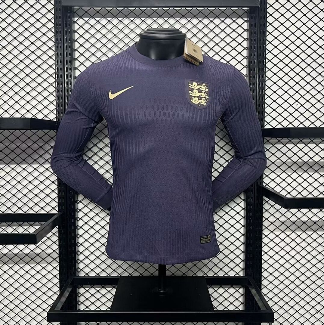 England 2024/25 Euro Away Long Sleeves Jersey – Player Version