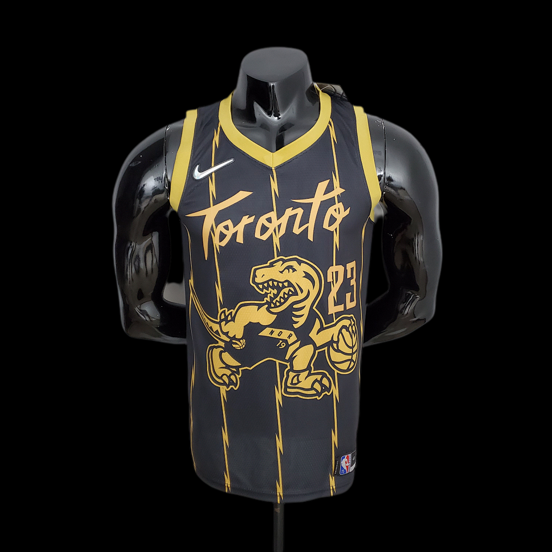 2022 Toronto Raptors VANVLEET#23 City Edition Black NBA Jersey S-XXL